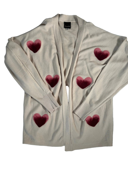 Aaeda Heart Cardigan Sweater