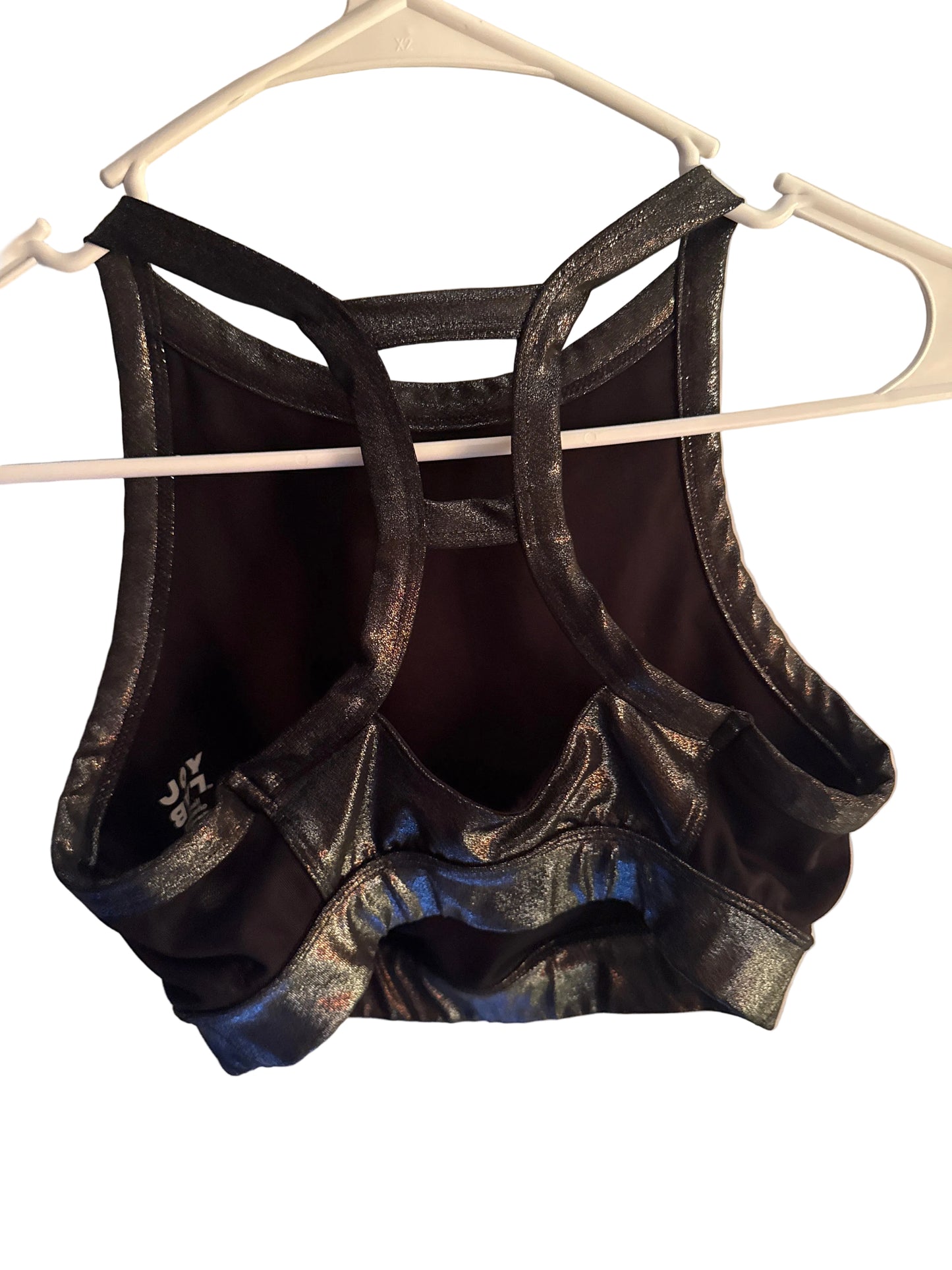 JoyLab High Neck Gunmetal Gray Racerback Top