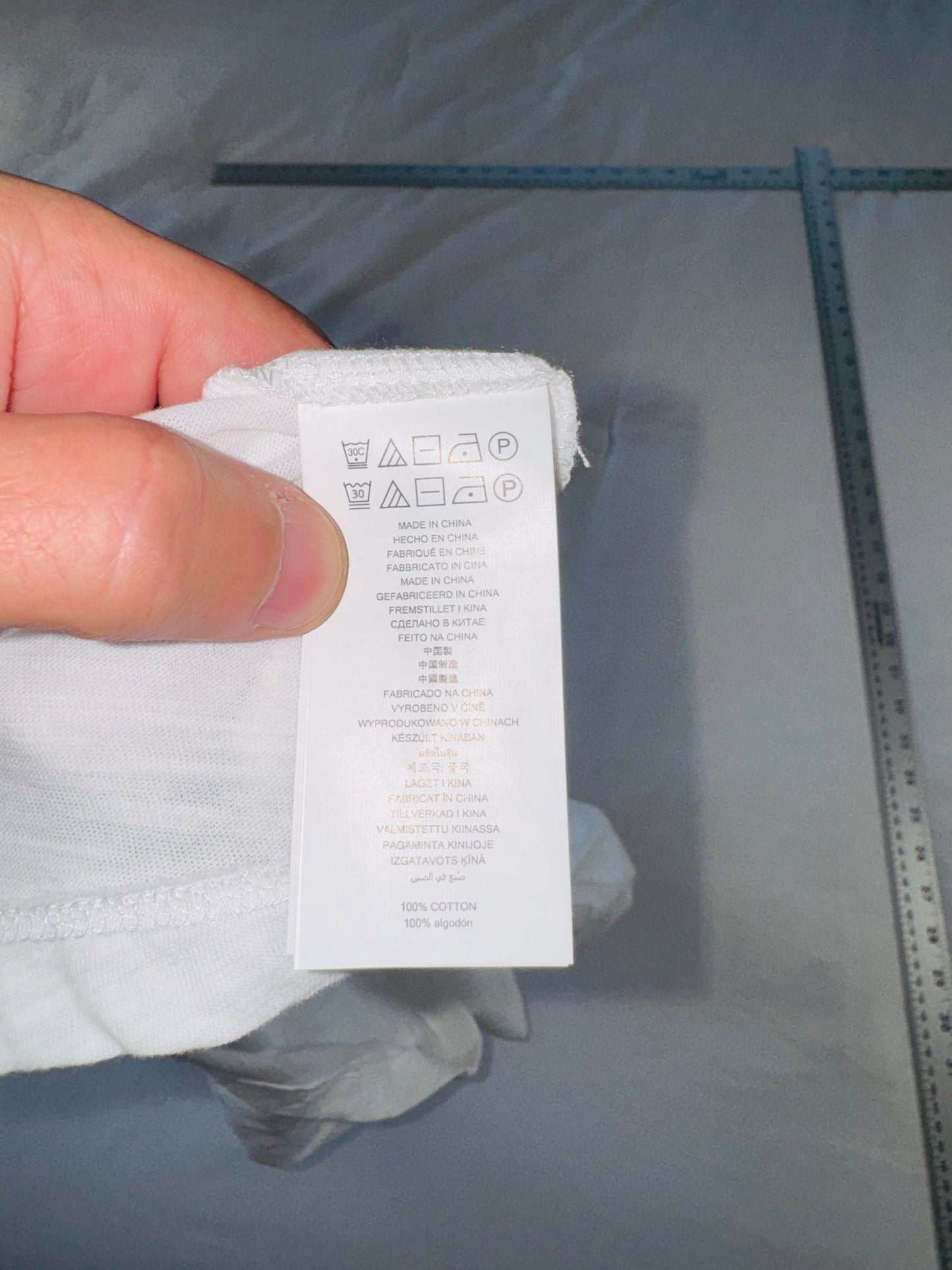 Michael Kors White Chain Detail Scoop Neck Tee - SM