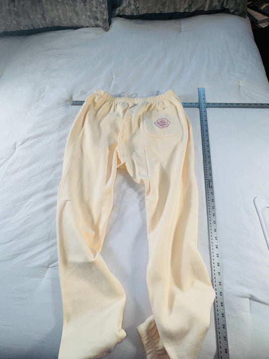 YoungLA Graphic Sweatpants Joggers- Cream - XXL