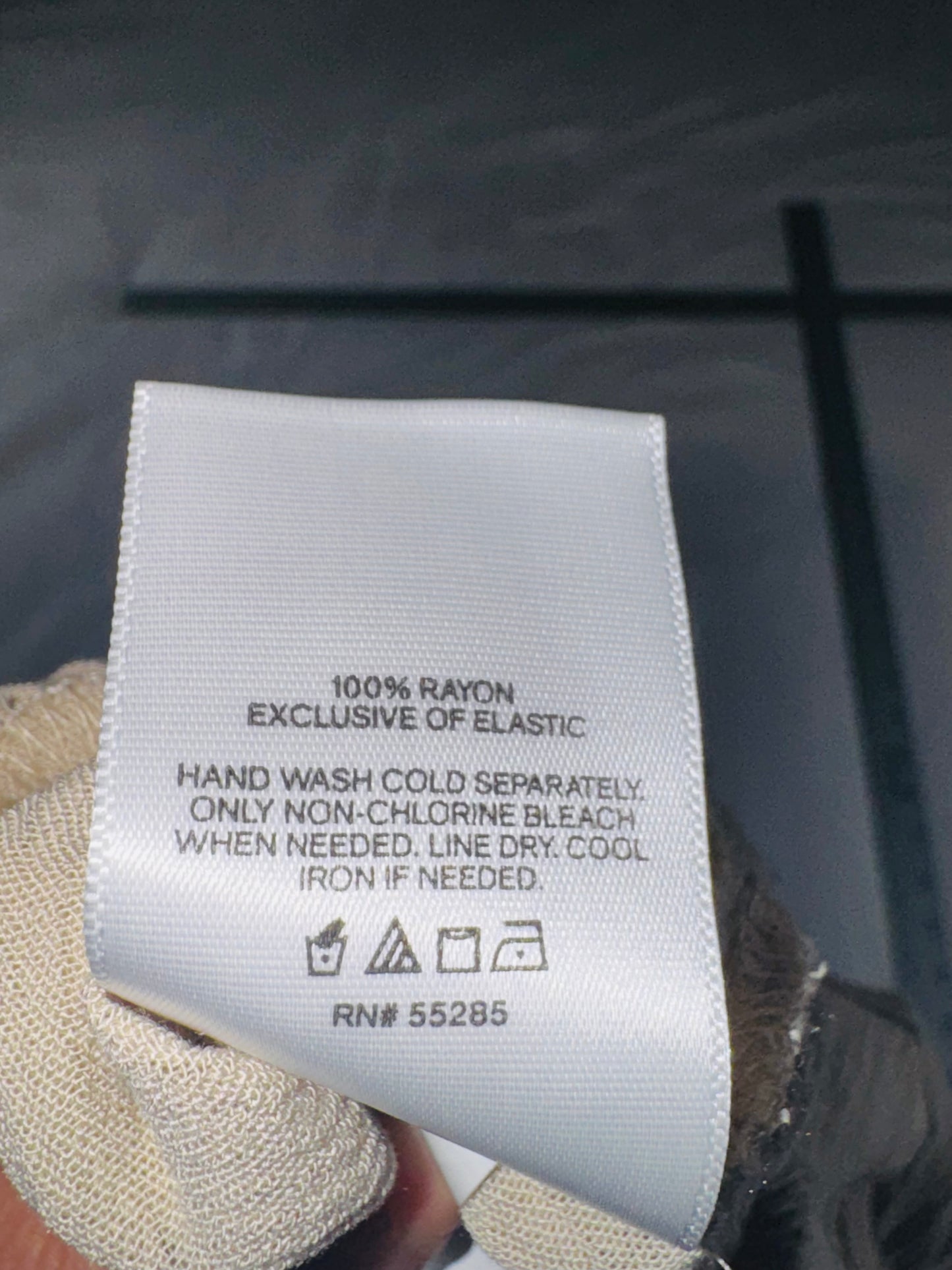 EXPRESS Oatmeal Off Shoulder Ruffle Boho Blouse - SM