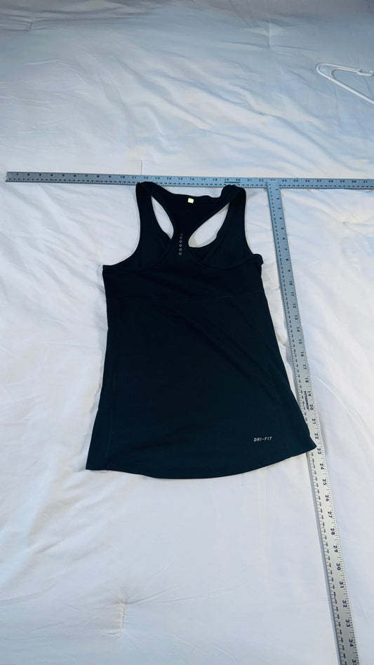 Nike Dri-FIT Running Tank Top - Black Racerback - XS