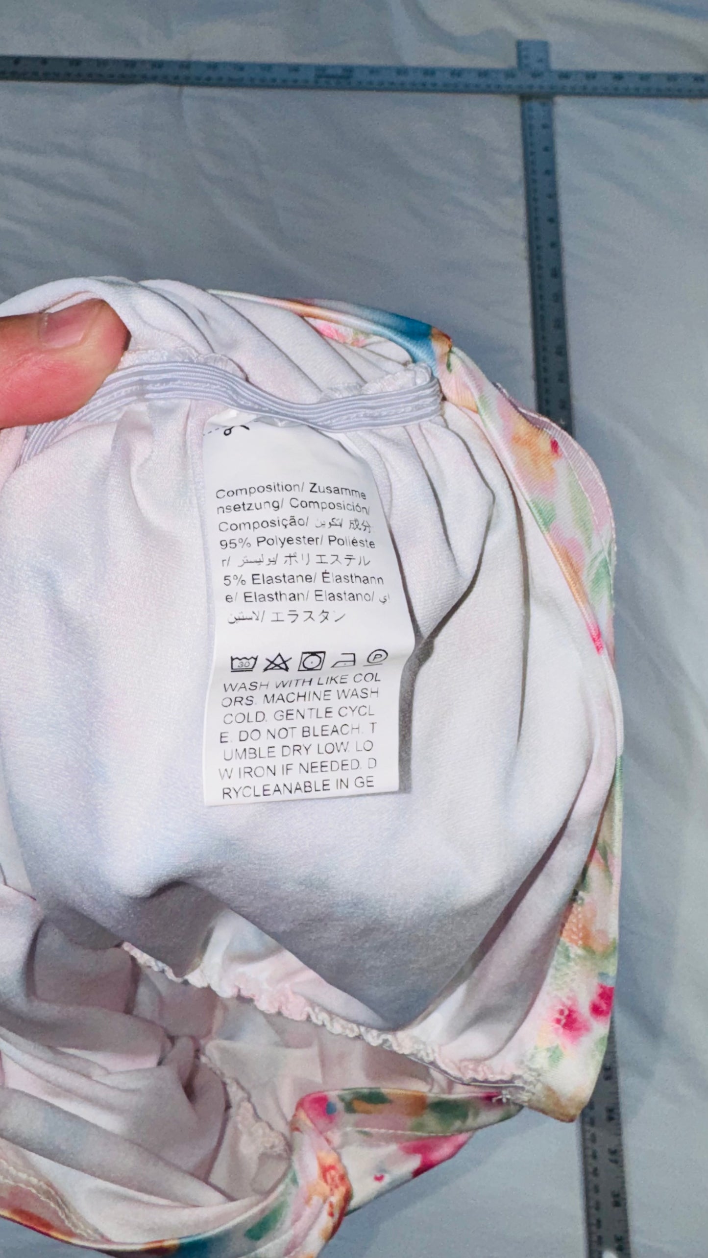 SHEIN VCAY Foral Ruched Satin Mini dress - SM