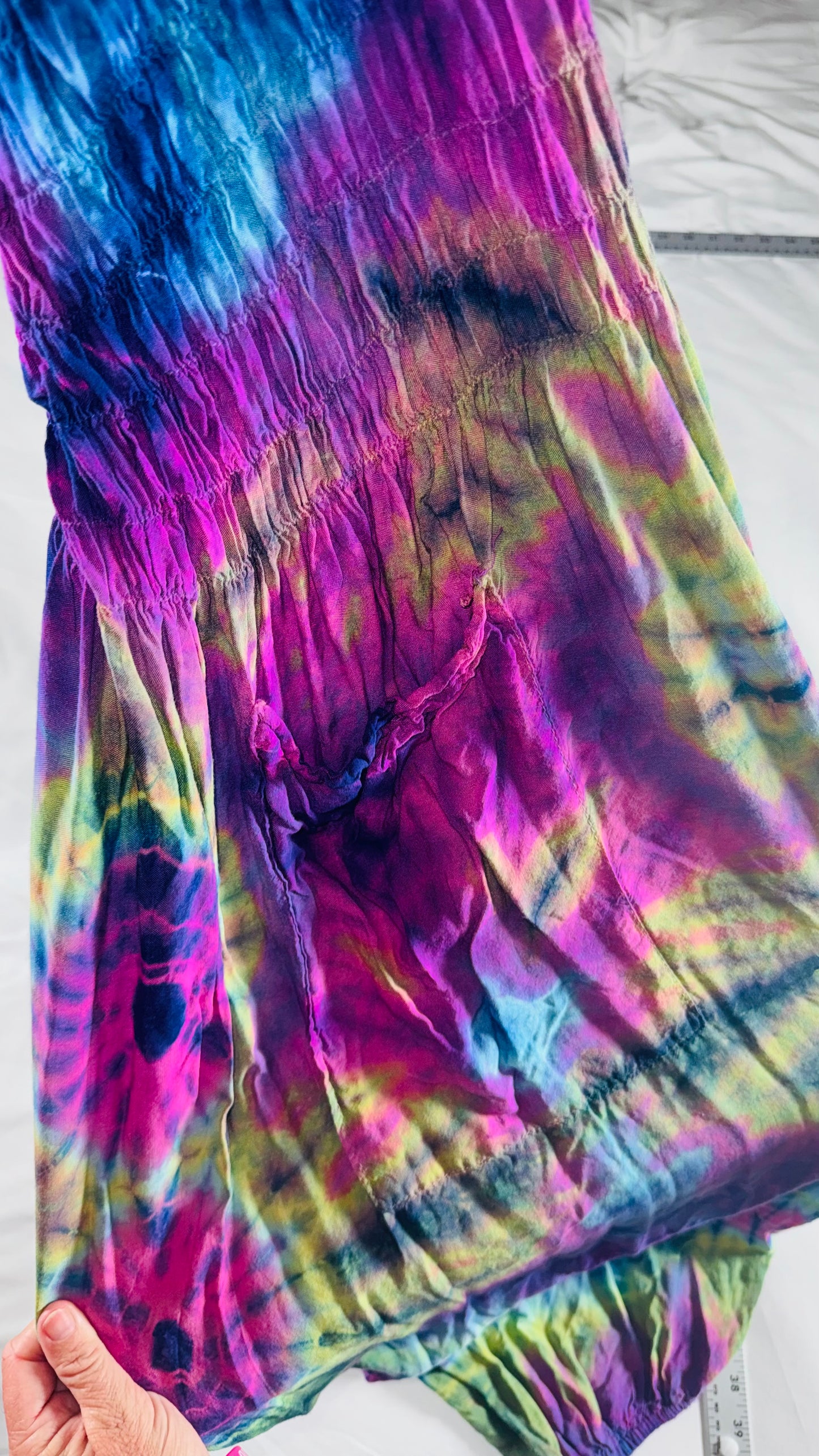 Handmade Tie-Dye Harem Pants with Pockets - Festival Boho Style