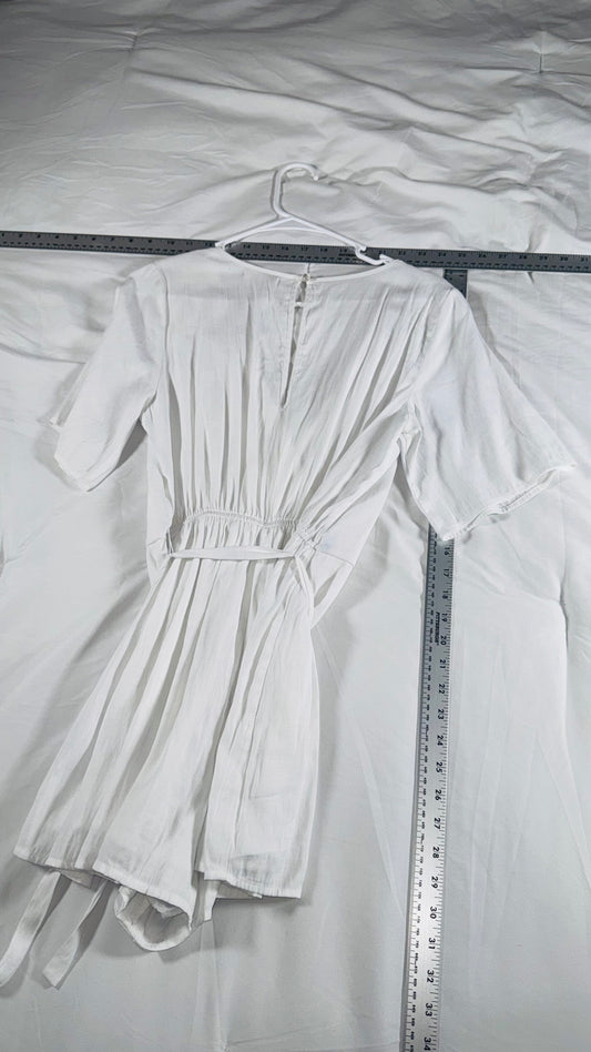 Alter'd State White Wrap Romper - SM