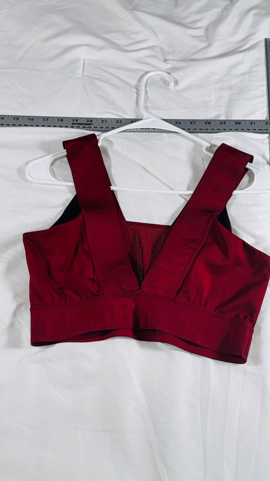 Beyoncé's Ivy Park Red Mesh Panel Sports Bra Crop Top - M