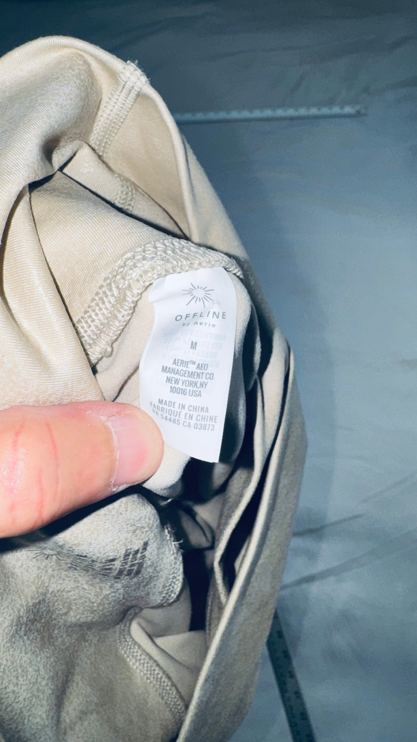 Aerie OFFLINE Miniim Cream High-Waist Leggings - M
