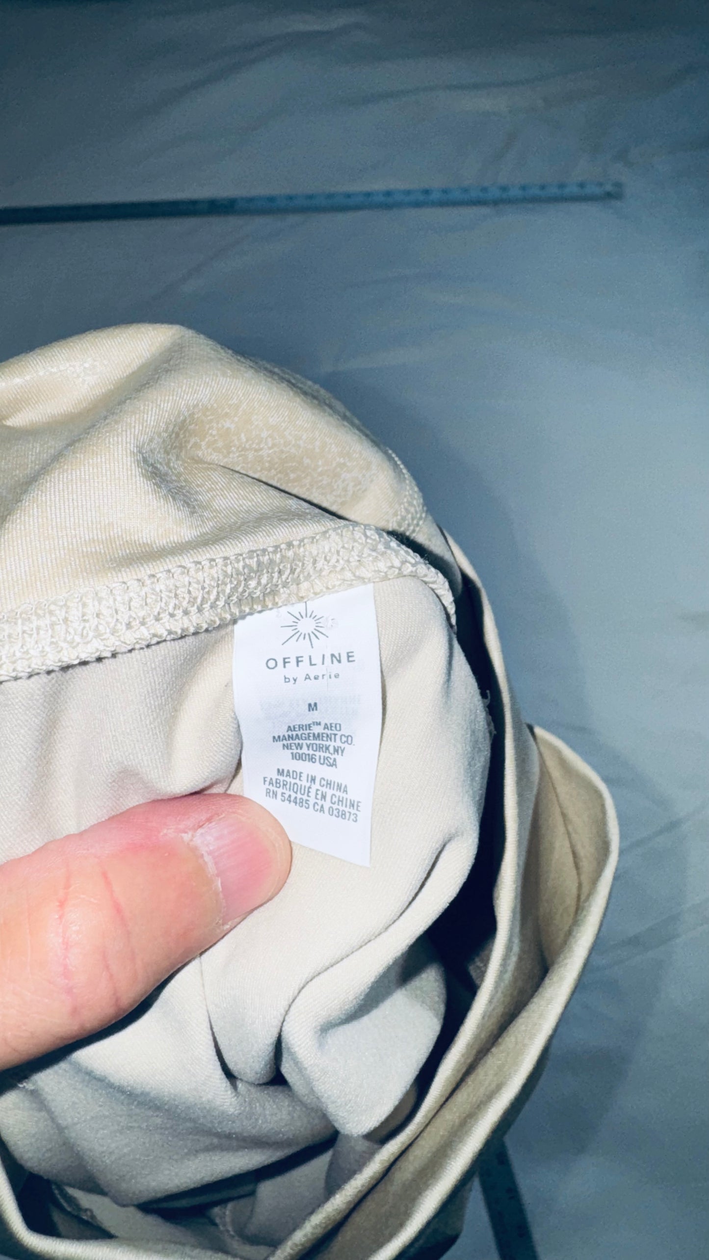 Aerie OFFLINE Miniim Cream High-Waist Leggings - M