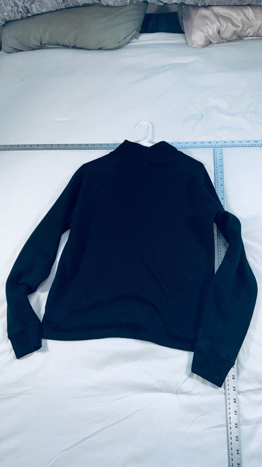 Champion Black Crewneck Sweatshirt. - Logo Embroidered - M