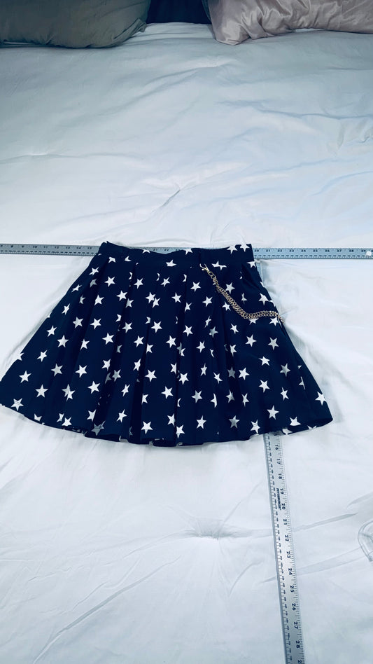 Her Universe WW84 Wonder Woman Pleated Star Print Skirt - SM