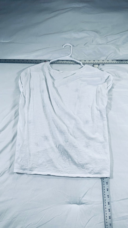 Lucky Brand Patriotic Star Knot Front Tee - L