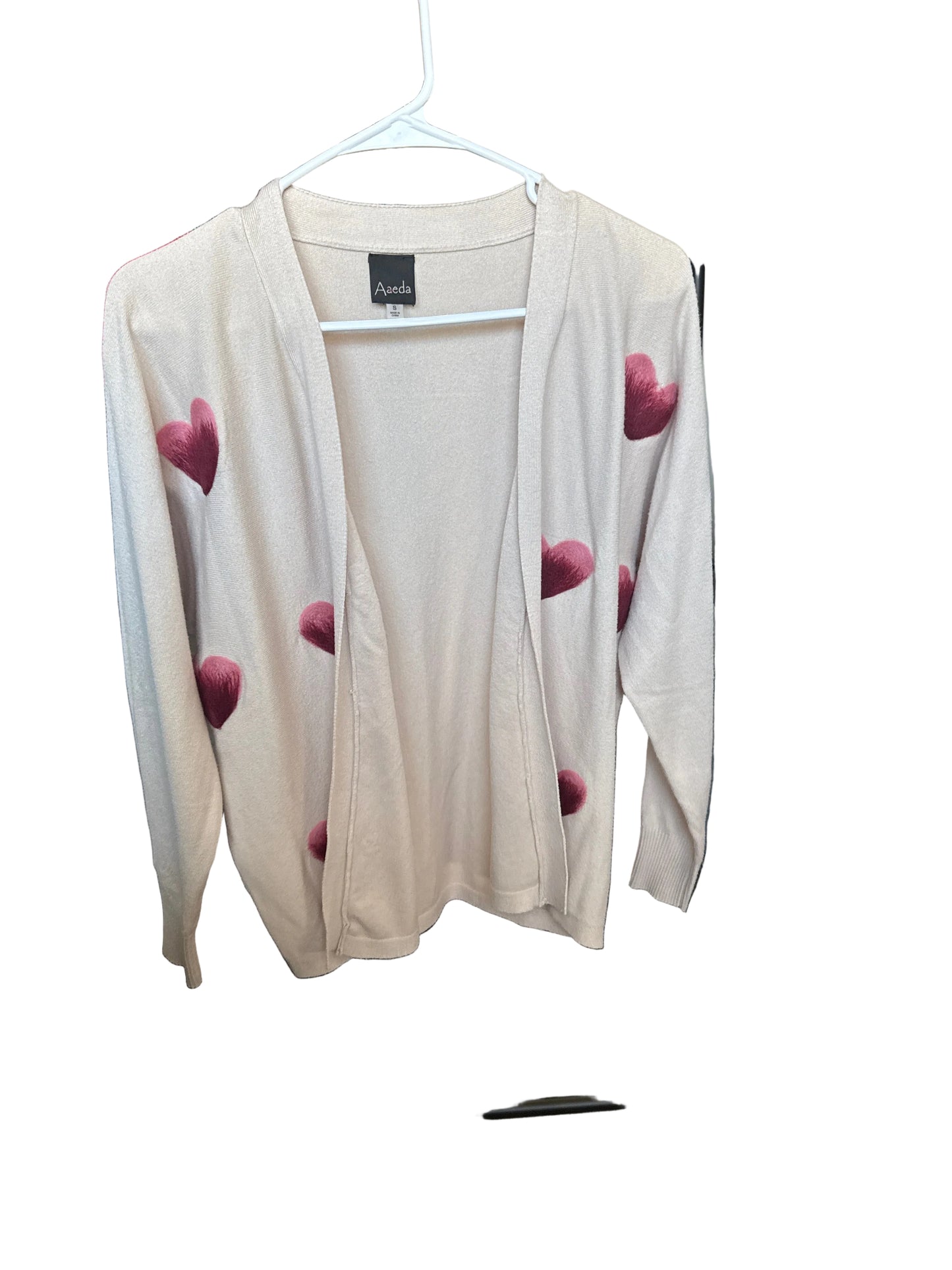 Aaeda Heart Cardigan Sweater