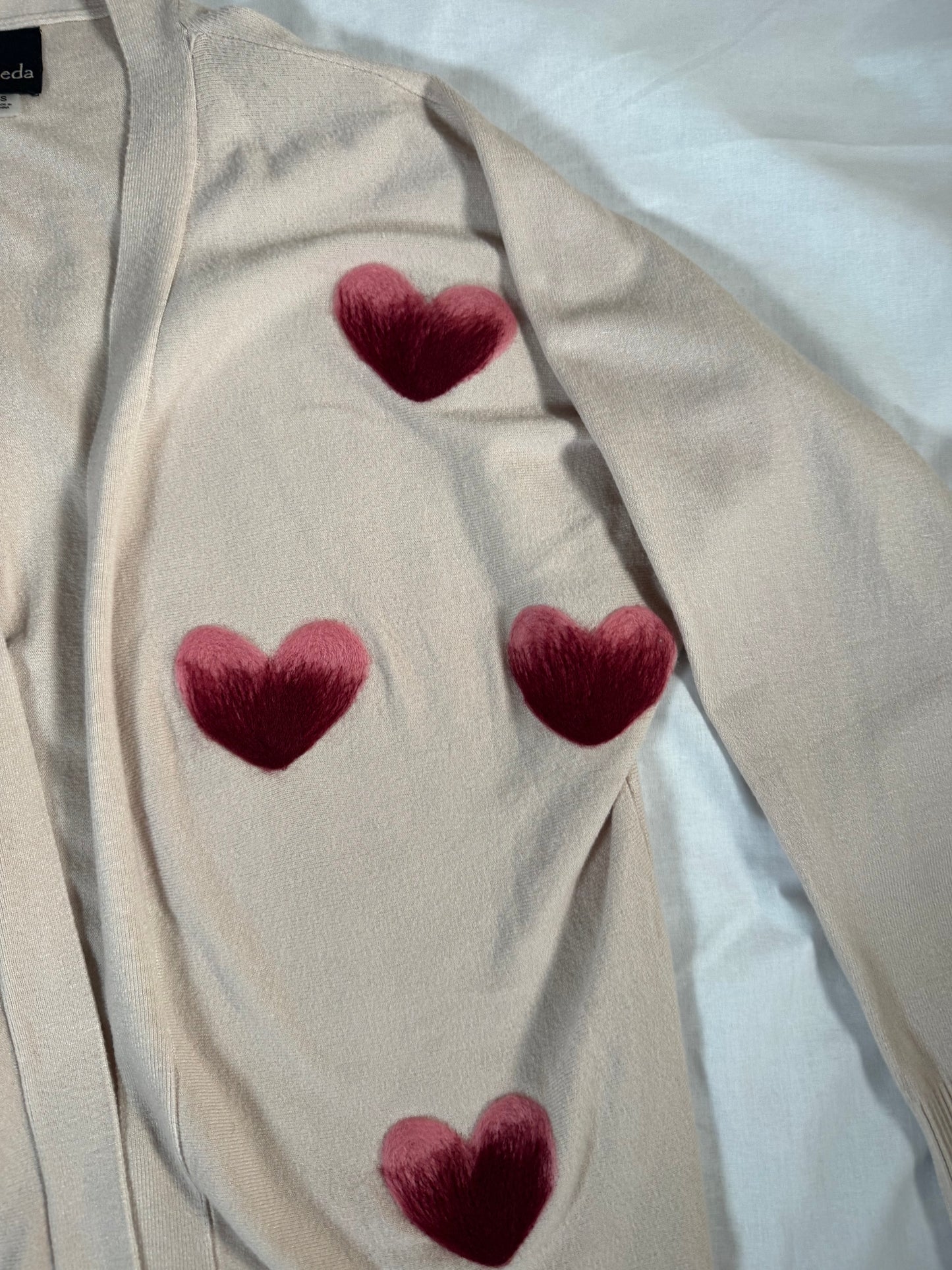 Aaeda Heart Cardigan Sweater