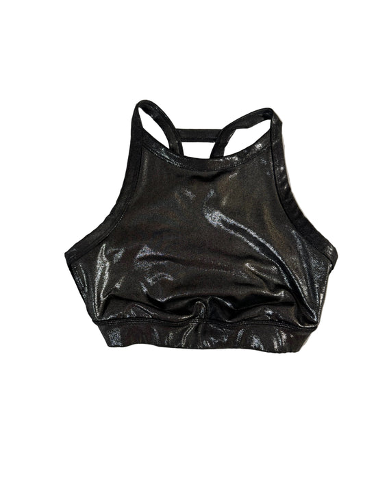 JoyLab High Neck Gunmetal Gray Racerback Top