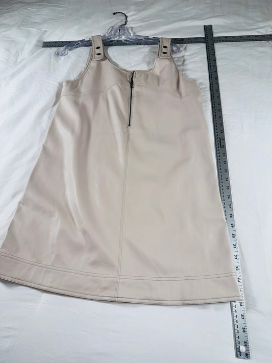 Pilcro Faux Leather Zip-Front Dress - Anthropologies - Size 8