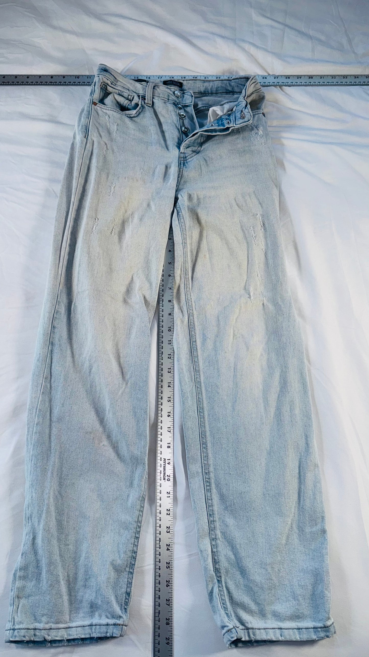 Wild Fable Super High-Rise Straight Jeans - Light Wash - Size 0