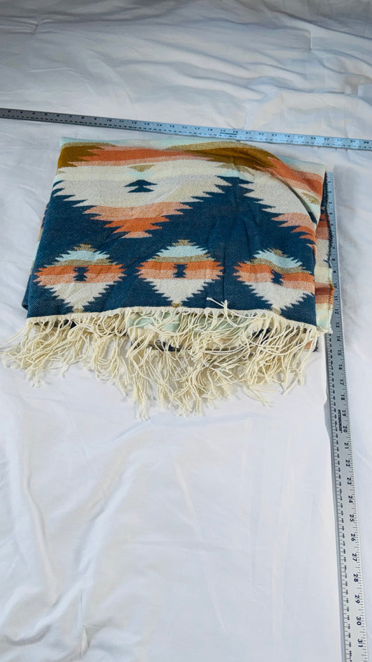 Bacchila Al Rugine Southwestern Fringe Poncho Wrap