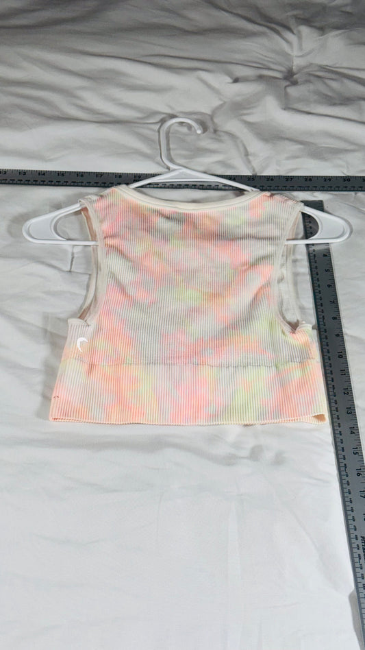 Zyia Active Ribbed Seamless Tank Top - Tie Dye Look - SM