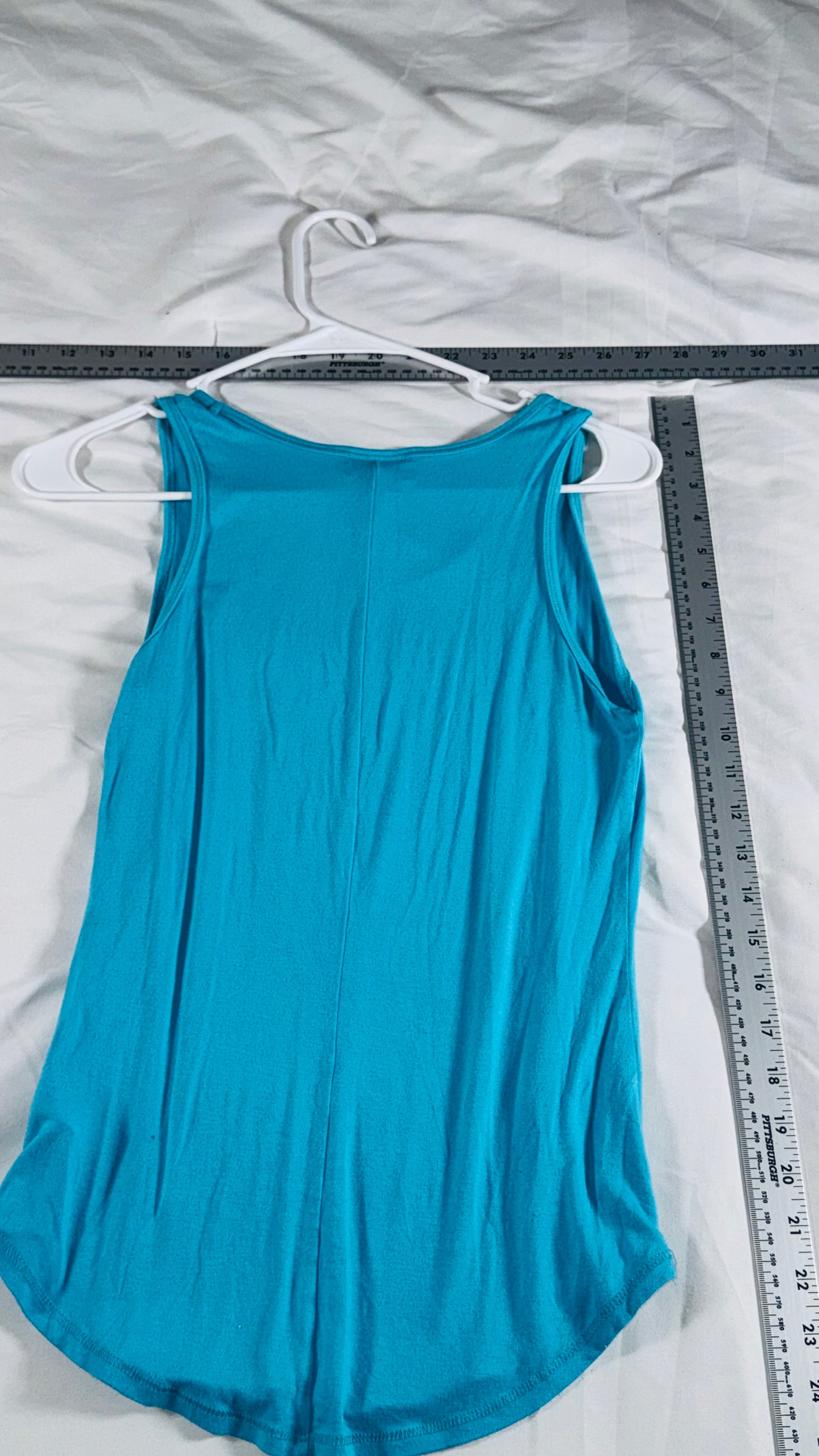 LuLaRoe Teal Flowy Racerback Perfect Tank Top  - XS