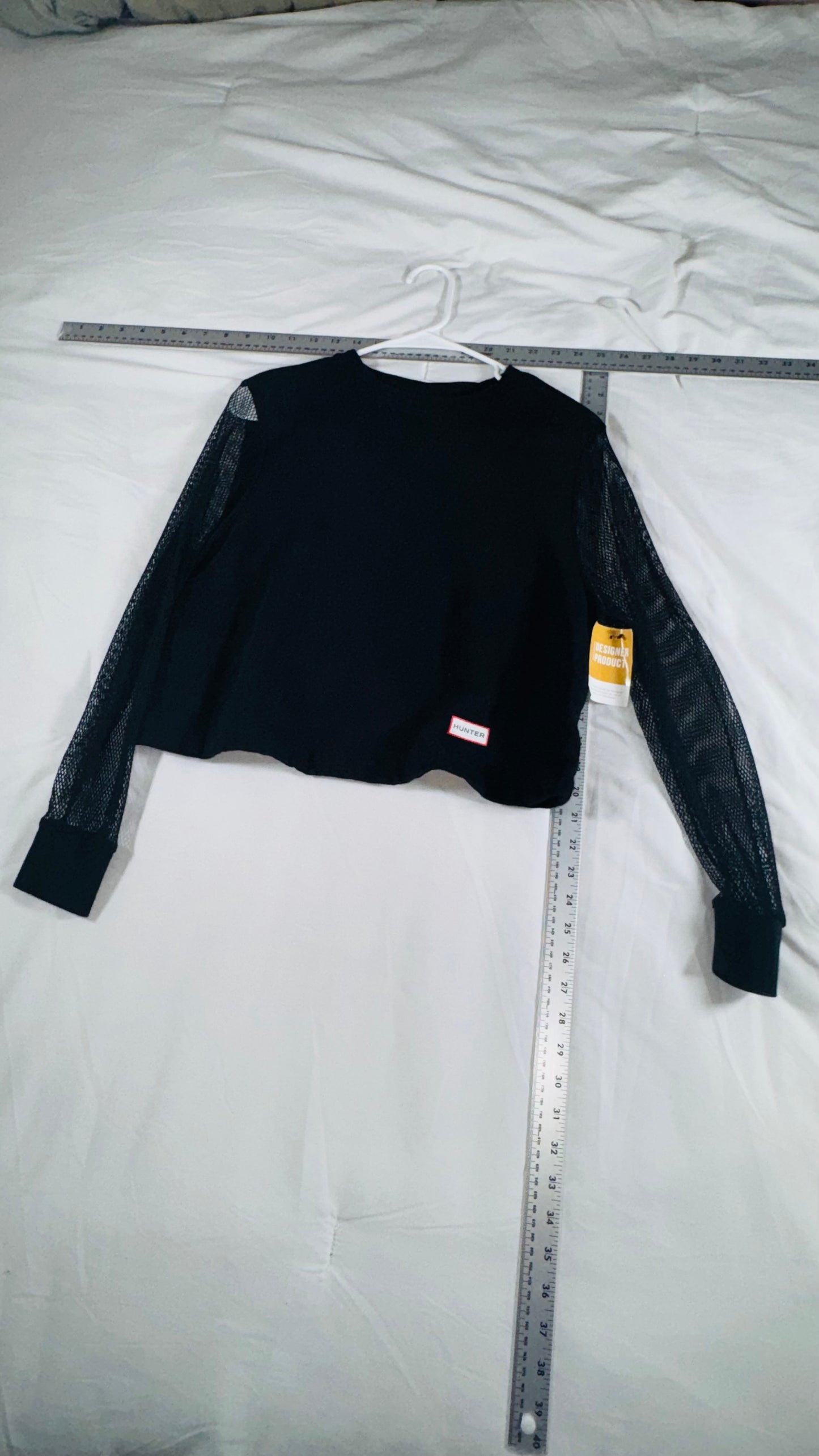 Hunter for Target Black Mesh Sleeve Sweatshirt - XS