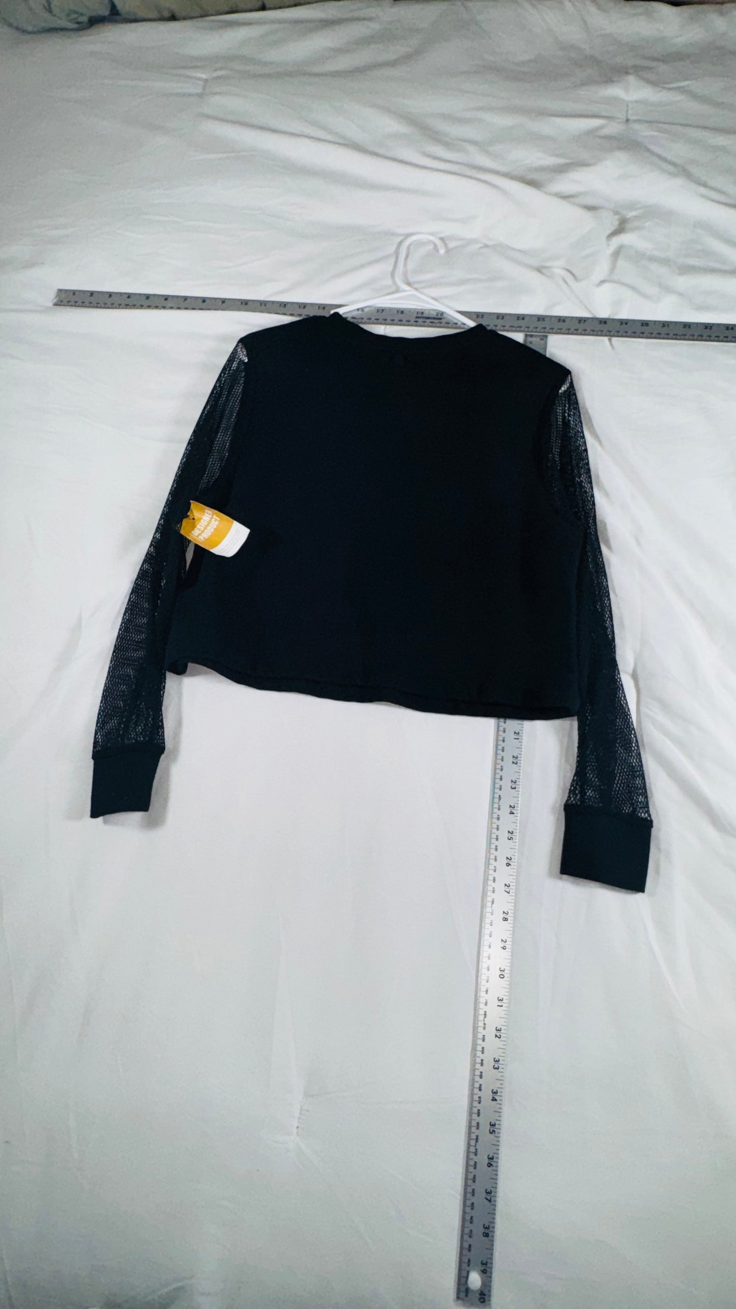 Hunter for Target Black Mesh Sleeve Sweatshirt - XS