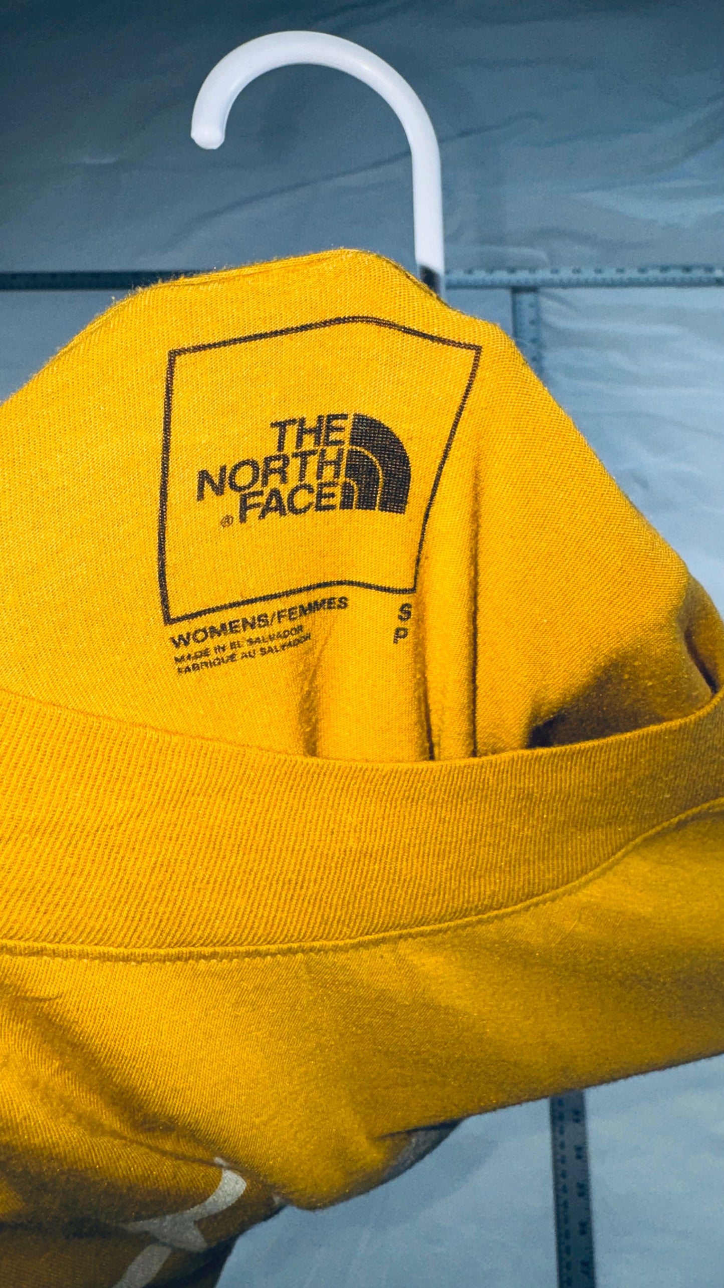 The North Face Logo Mustard Yellow Crop T-Shirt